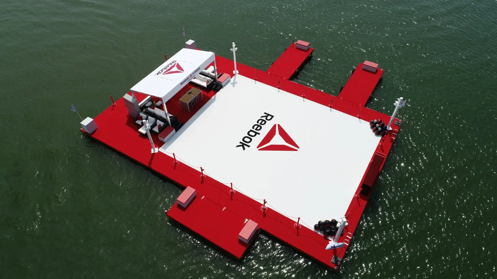 Aerial Drone Shot of Reebok